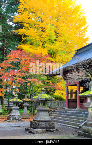 Sanctuaire Shinto Fuji Sengen Jinja Yamanashi Japon ville Fujiyoshida Banque D'Images