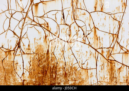 Décollement de la texture du métal rouillé Banque D'Images