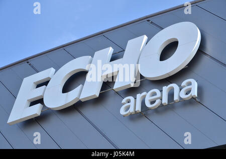 Le Liverpool Echo Arena sur l'ex-King's Dock de Liverpool, Merseyside Banque D'Images