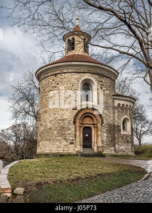 Rotonde de la plus ancienne de Saint Martin à partir de 11e siècle, Vysehrad, Prague, République Tchèque Banque D'Images