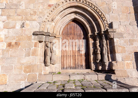 Église de Nuestra Señora del Azogue, église romano-gothique, Puebla de Sanabria, Zamora province, Espagne Banque D'Images