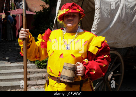 La garde de la ville, Festival Alte Handwerkerstrasse dans la vieille ville de Lunebourg, Lunebourg, Basse-Saxe, Allemagne Banque D'Images