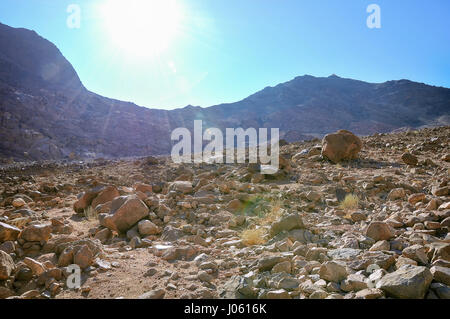 Beau Lever de Soleil sur le Mont Sinaï Banque D'Images