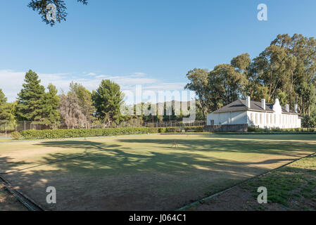 NIEU BETHESDA, AFRIQUE DU SUD - le 22 mars 2017 : le tennis et bowling club à Nieu-Bethesda, un village historique dans la province orientale du Cap Banque D'Images