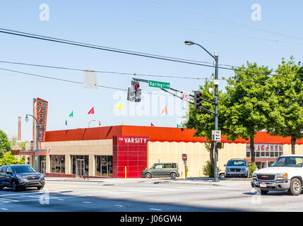 L'emblématique Varsity drive-through restaurant à Atlanta, Géorgie Banque D'Images