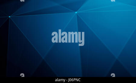 L'abstraction de la composition géométrique avec des lignes de points connectés et des triangles, abstract background for design Banque D'Images