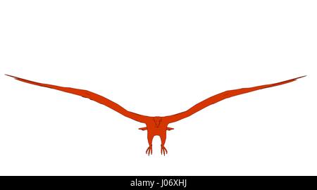 Énoncés eagle isolated on white 3D Rendering Banque D'Images