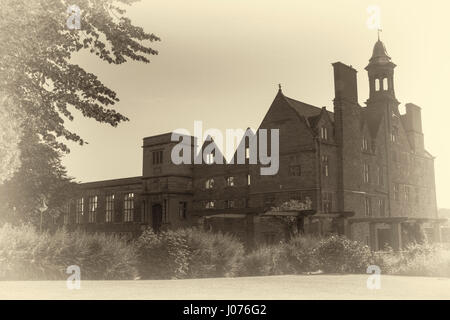 Rufford Abbey Country Park-images sépia Banque D'Images