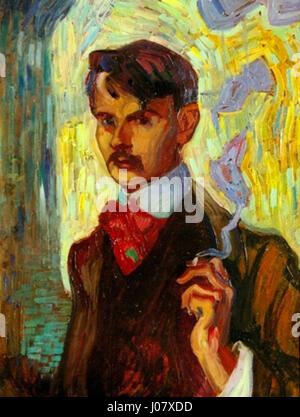 Axel Törneman Autoportrait 1905 Banque D'Images