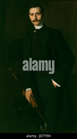 « Retrato de Aureliano de Beruete y Moret » de Joaquín Sorolla est un portrait du critique d’art et peintre espagnol Aureliano de Beruete. Le style lumineux de Sorolla et son portrait sensible reflètent la stature intellectuelle et artistique de son sujet. Banque D'Images