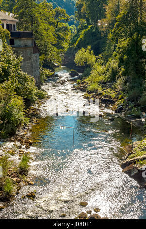 Dans la rivière Korana village Rastoke, Croatie Banque D'Images