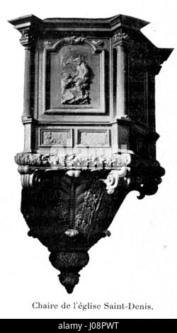 Cette illustration est tirée de 'histoire des Églises et chapelles de Lyon', un ouvrage détaillé sur les églises et chapelles de Lyon, France, publié en 1908. L'image met en valeur la beauté architecturale et l'importance religieuse des églises historiques de Lyon. Banque D'Images