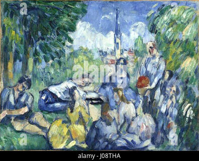 Paul Cézanne - Le Déjeuner sur l'herbe (Orangerie) Banque D'Images