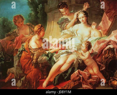 La toilette de Vénus 02 par François Boucher Banque D'Images