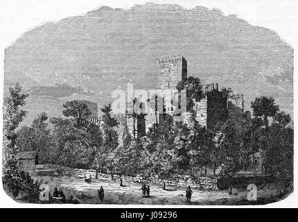 Castelo de Guimarães pas Archivo Pittoresco Banque D'Images