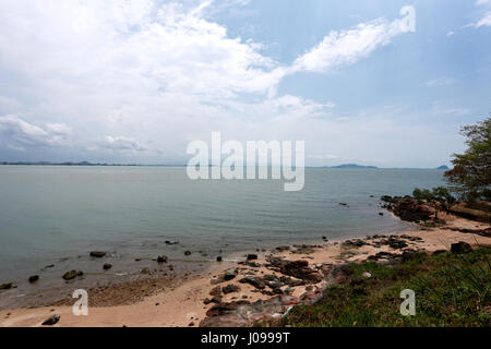 L'autre attraction touristique en Thaïlande de Laem Sing Date dans la province de Chanthaburi. Banque D'Images