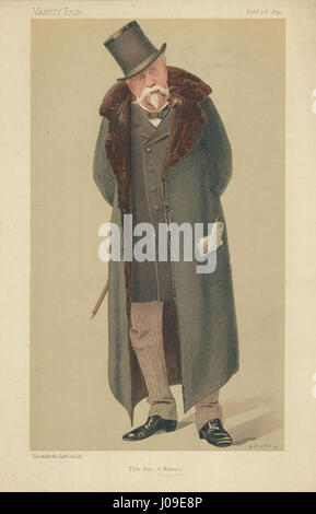 Cette caricature d’Henri Eugène Philippe Louis d’Orléans, présentée dans la revue britannique *Vanity Fair* du 28 février 1891, critique avec humour l’image publique de la figure royale, mettant en valeur le style satirique de la publication. Banque D'Images