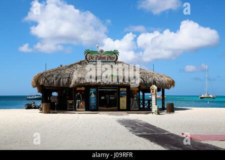 Les meilleures plages de Palm Beach, Aruba Banque D'Images