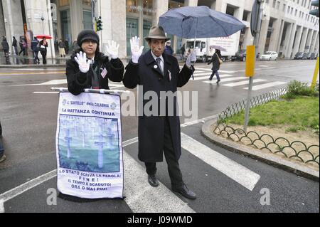 Milan (Italie), Jour de la mémoire et de l'engagement se souvenir des victimes de la mafia, promu par la Libera, association contre la mafia Banque D'Images