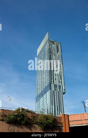 Beetham Tower, alias Hilton Tower, Manchester, Greater Manchester, Angleterre Banque D'Images