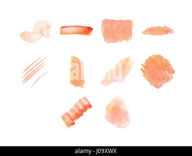 Vector set de divers traits de peinture et les éclaboussures Illustration de Vecteur