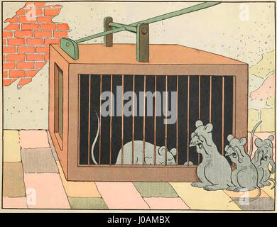 « Les petites misères de la vie des animaux » de Georges Rabier est une série humoristique illustrant les luttes et les malheurs des animaux dans la vie quotidienne. Banque D'Images