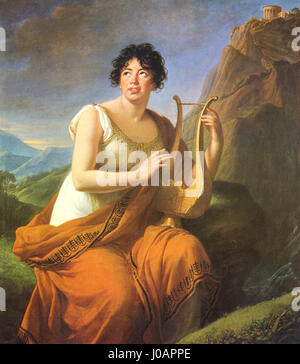 Marie Louise Elisabeth Vigée-Lebrun était une portraitiste française renommée du XVIIIe siècle. Ses œuvres, y compris les autoportraits et les commandes royales, mettent en évidence son habileté à capturer la personnalité et l'élégance de ses sujets avec des détails exquis. Banque D'Images