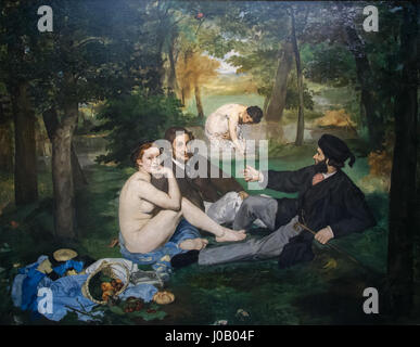 Le Déjeuner sur l'herbe - Edouard Manet Banque D'Images