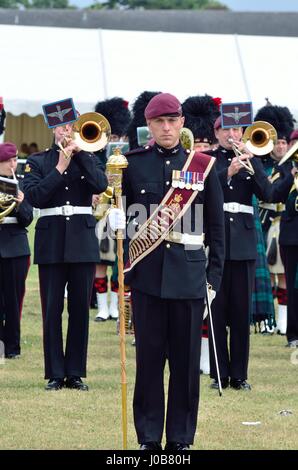 Le tattoo militaire COLCHESTER ESSEX UK 8 Juillet 2014 : musiciens on parade Banque D'Images