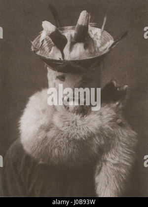 Gánaskidi, Navajo, Edward S. Curtis, 1904 Banque D'Images