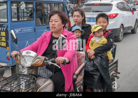 Dans une famille Xiong County, province de Hebei, Chine. 09-Apr-2017 Banque D'Images