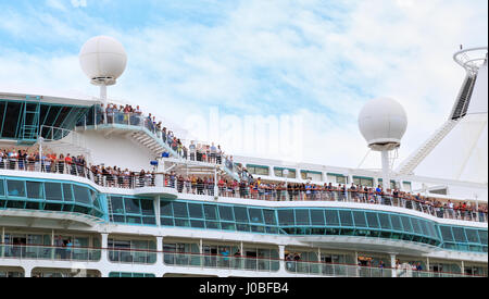 Bateau de croisière Vision de la mer Banque D'Images