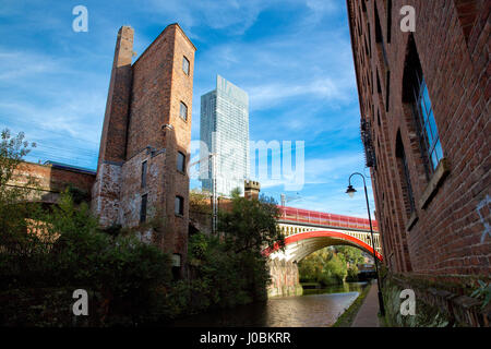 Beetham Tower, alias Hilton Tower, Manchester, Greater Manchester, Angleterre Banque D'Images