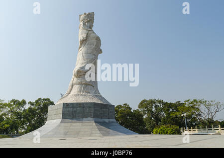 Statue de la déesse A-Ma Tin Hau ou dans un village culturel-ma chine macau coloane island Banque D'Images