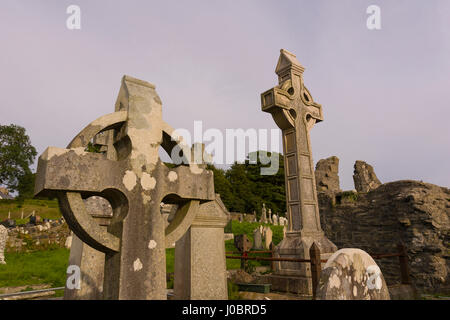 DONEGAL, IRLANDE - Ruines dans le Couvent de Donegal, dans le comté de Donegal. Banque D'Images