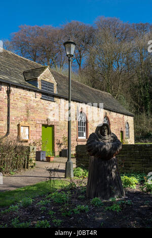 Chadkirk chapelle près Romiley, Stockport, Greater Manchester. Beau soleil du printemps. Banque D'Images