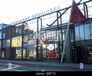 Centre culturel De Oosterpoort, Groningen, Pays-Bas. Musique et arts du spectacle, scène principale du festival Eurosonic Noorderslag (janvier). Banque D'Images