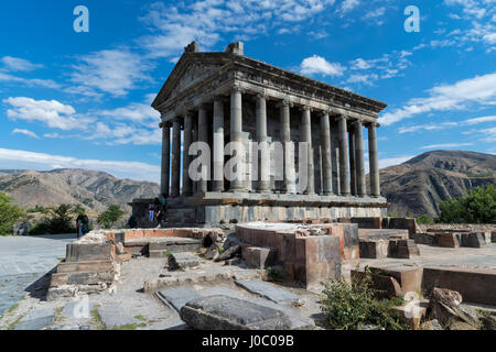 Le temple du soleil de hellénistique classique Garni, province de Kotayk, Arménie, Caucase, Asie Banque D'Images