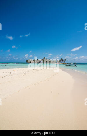Belle île, El Acuario, San Andres, mer des Caraïbes, la Colombie Banque D'Images