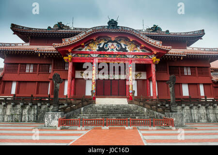 Château de Shuri, UNESCO World Heritage Site, Naha, Okinawa, Japon, Asie Banque D'Images