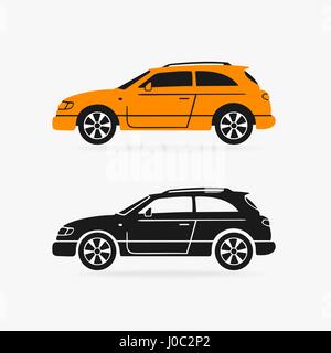 Symbole vecteur voiture berline Illustration de Vecteur