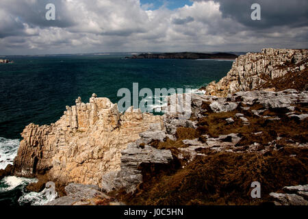 Presqu'île de Crozon, Bretagne, France Banque D'Images