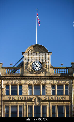 La gare Victoria de Manchester, Manchester, Greater Manchester, UK Banque D'Images