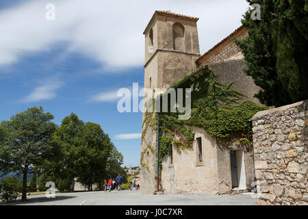 Eglise de Saint Denis, Tourtour, Var, Provence-Alpes-Côte d'Azur, France,Europe Banque D'Images