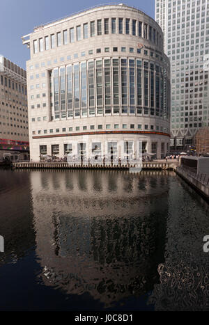 Vue sur le bâtiment de Thomson Reuters, Canary Wharf Banque D'Images