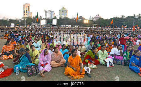 Bhartiya Janta Party conférence publique, Mumbai, Maharashtra, Inde, Asie Banque D'Images