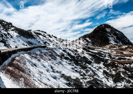 Ancienne route de la soie route, Sikkim, Inde, Asie Banque D'Images