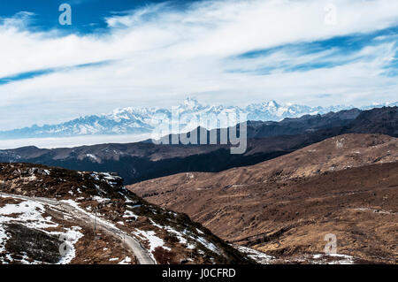 Ancienne route de la soie route, Sikkim, Inde, Asie Banque D'Images