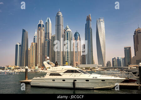 La Marina de Dubaï, Dubaï Banque D'Images