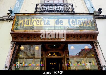 Dulceria de Celaya sweet shop dans la ville de Mexico, Mexique, quartier historique Central Banque D'Images